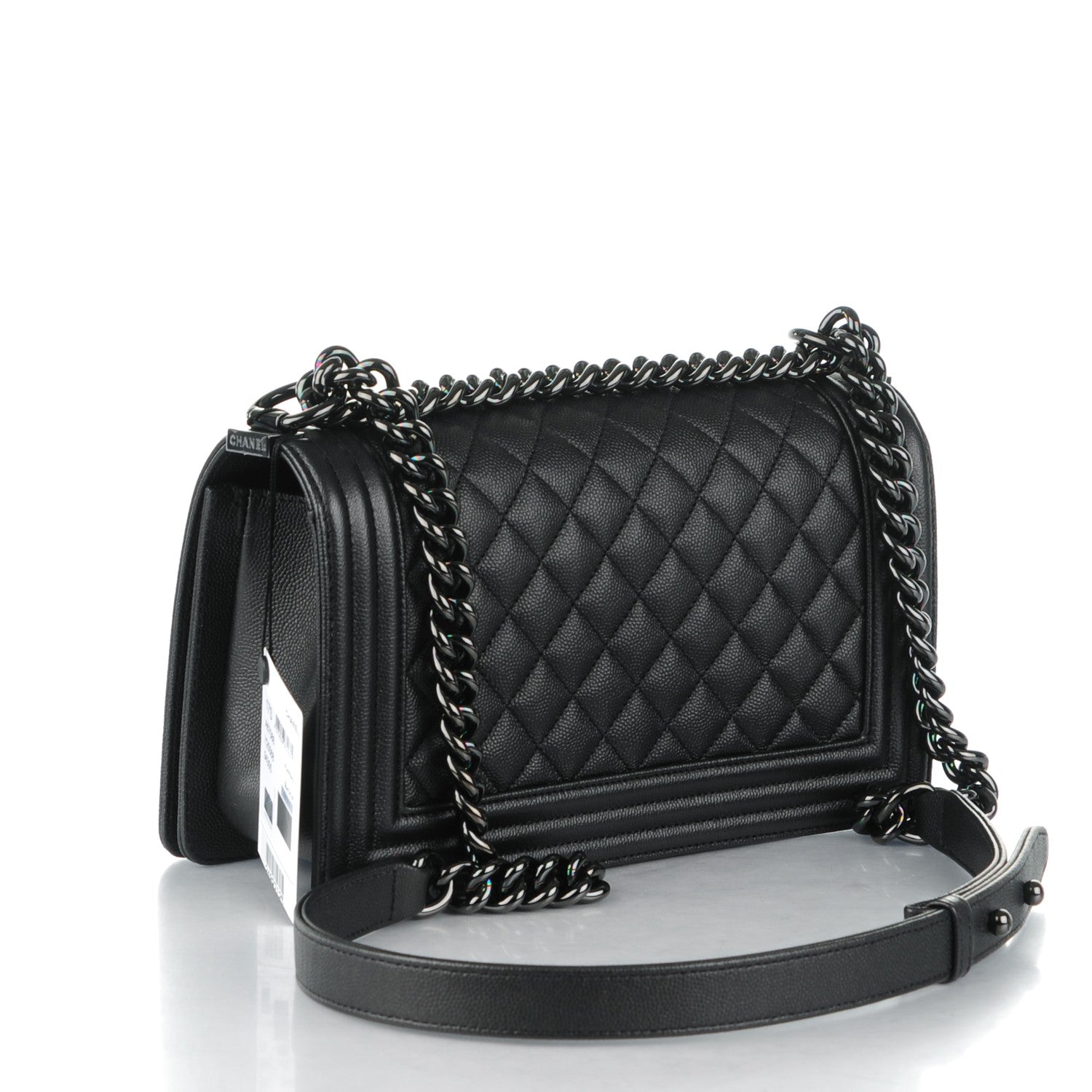 Chanel Caviar Quilted Medium Boy Flap So Black 3 of 8