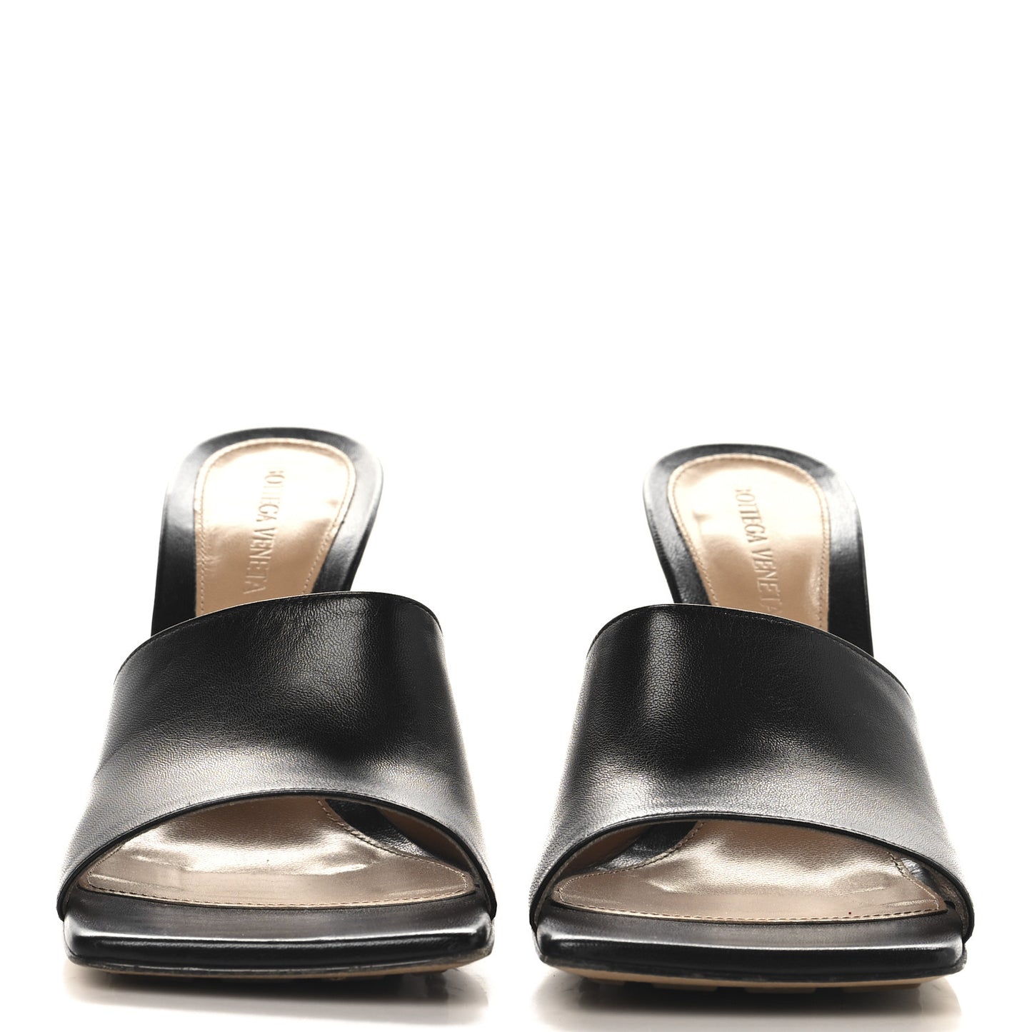 Lambskin Stretch Lounge Kid Mule Sandals 38.5 Black