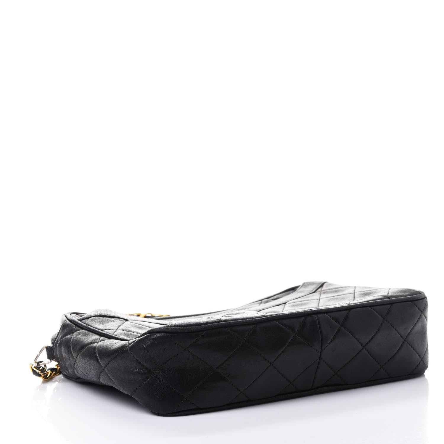 Chanel Lambskin Quilted CC Tassel Camera Case Black 3 of 4