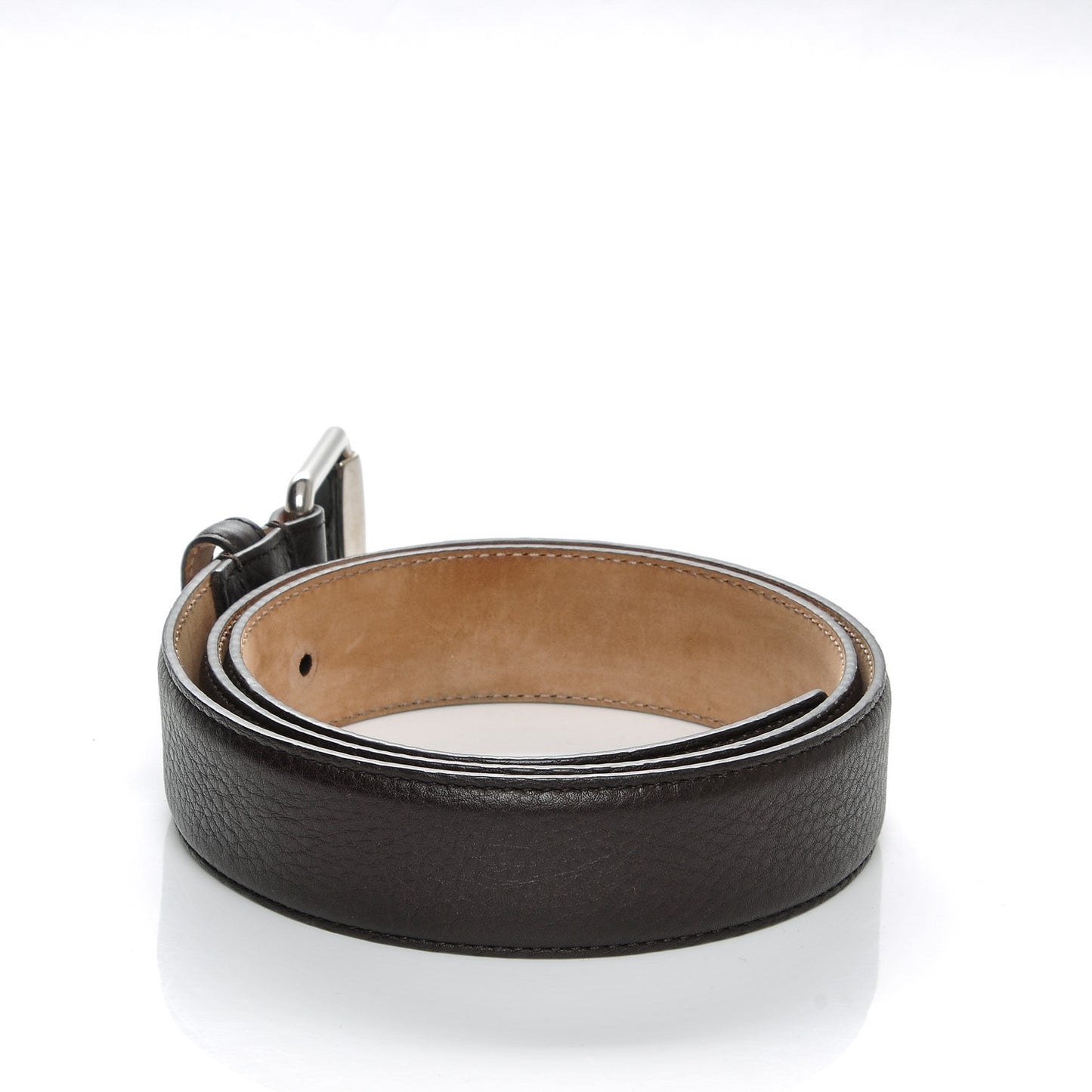 Cellarius Calfskin Mens Bamboo Buckle Belt 90 36 Brown