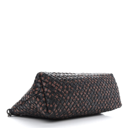 Bottega Veneta Nappa Intrecciato Chain Crossbody Black Brown 4 of 8