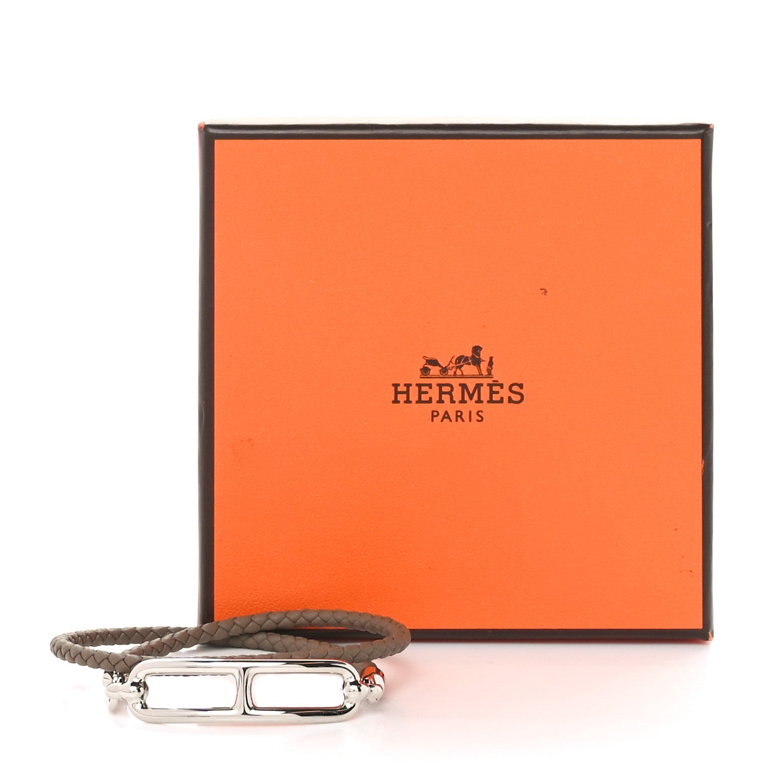 Hermes Swift Roulis Double Tour Bracelet Etoupe 5 of 5