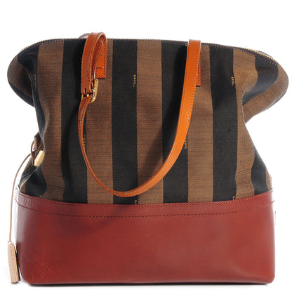 Fendi Pequin Cuoio Vegetale 2Bag Tobacco Cuoio Miele Vacchetta 1 of 10