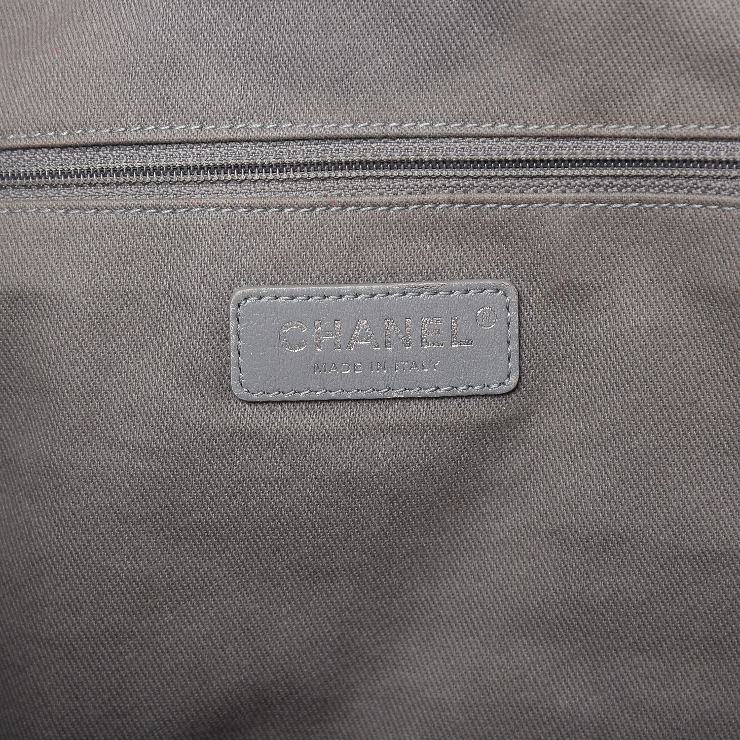Chanel Canvas Large Deauville Tote Grey 10 of 14