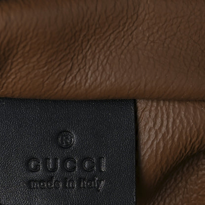 Gucci Suede Patent Large Rajah Chain Tote Nocciola Black 7 of 10