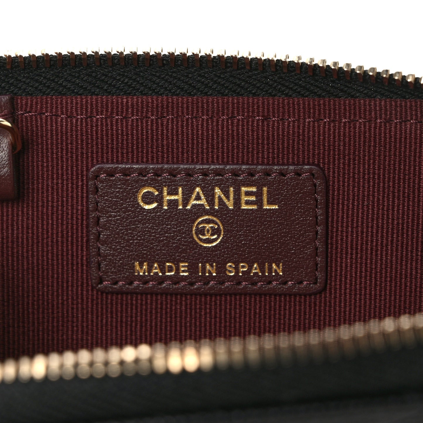 Caviar Quilted Zipped Key Holder Case Black