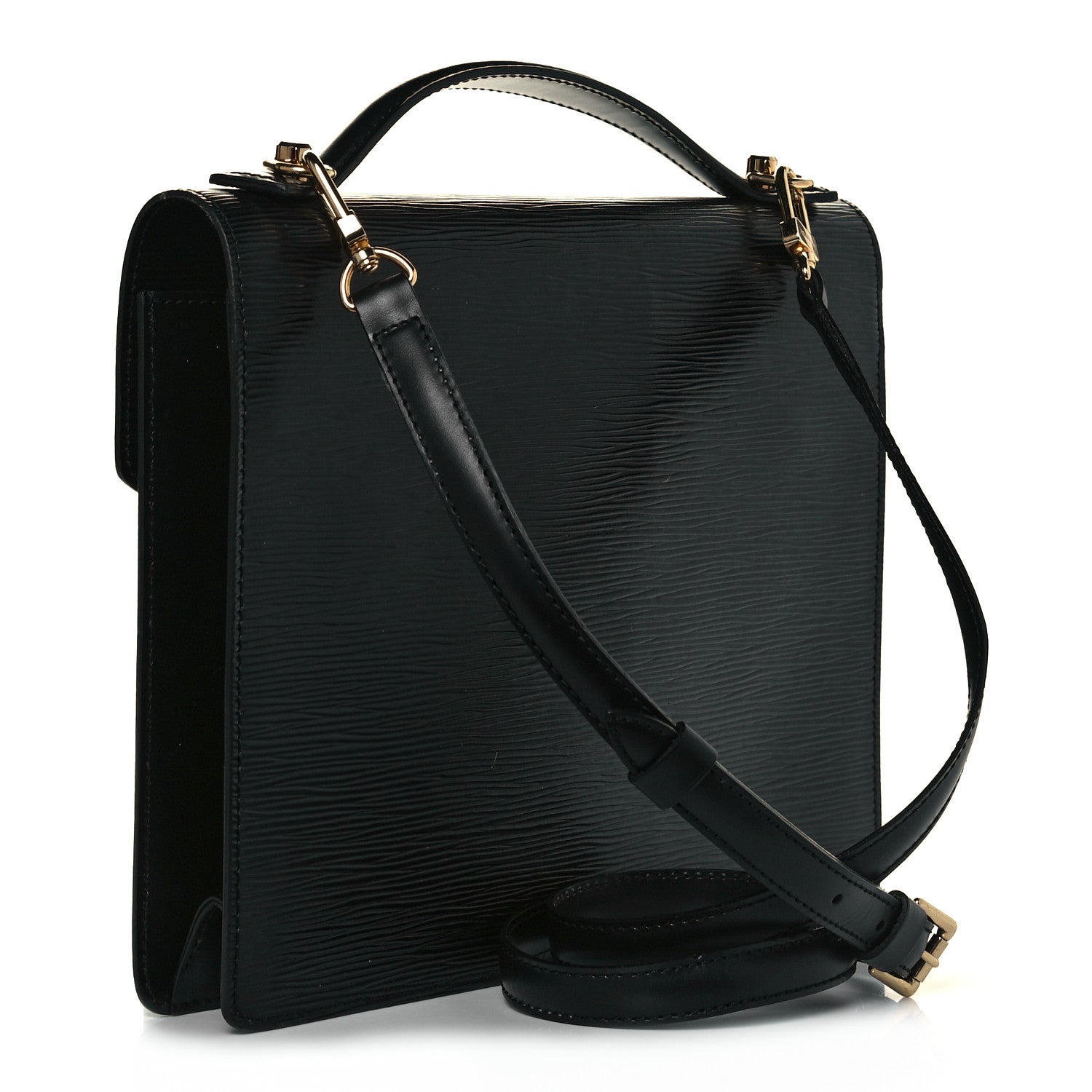Louis Vuitton Epi Monceau Black 2 of 15