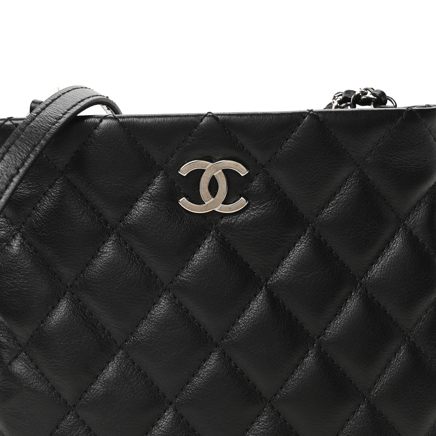 Chanel Calfskin Quilted Crossbody Bag Black 8 of 10