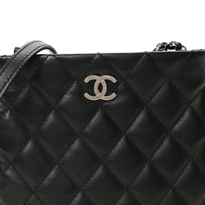 Chanel Calfskin Quilted Crossbody Bag Black 8 of 10