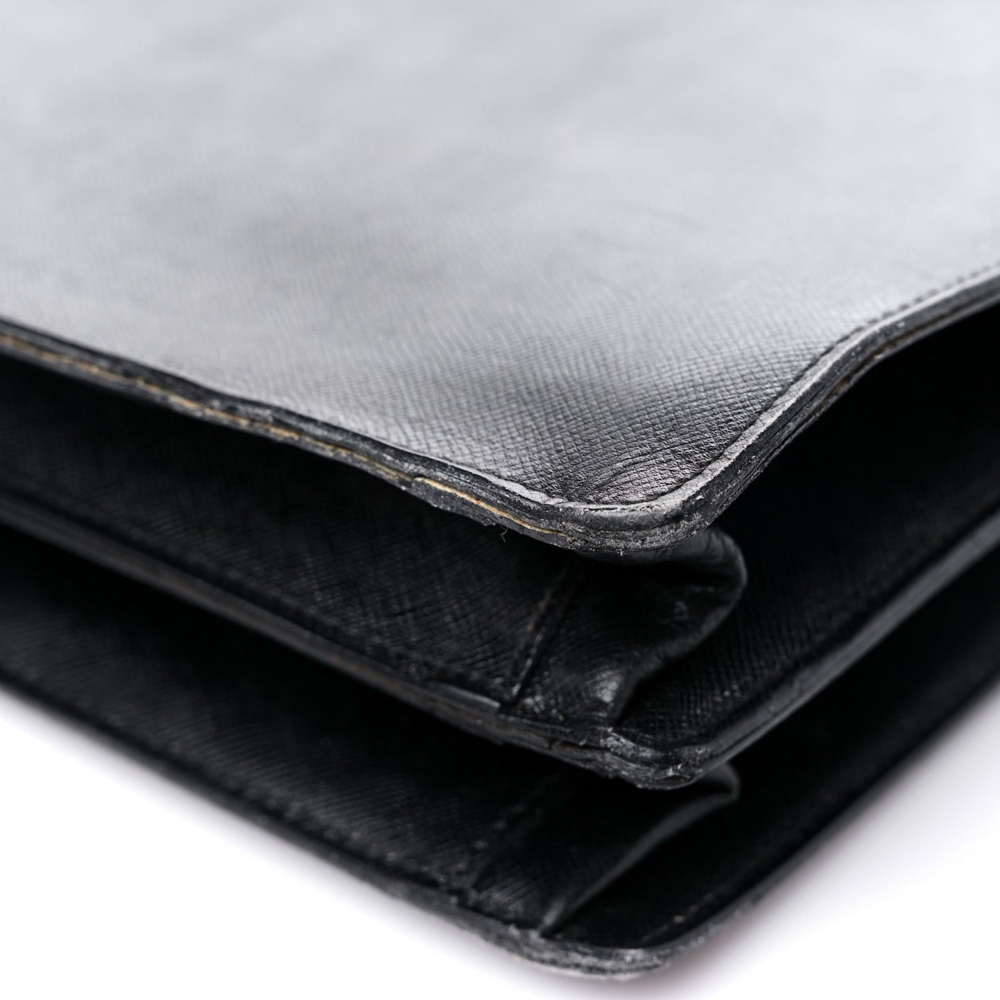 Saffiano Briefcase Black