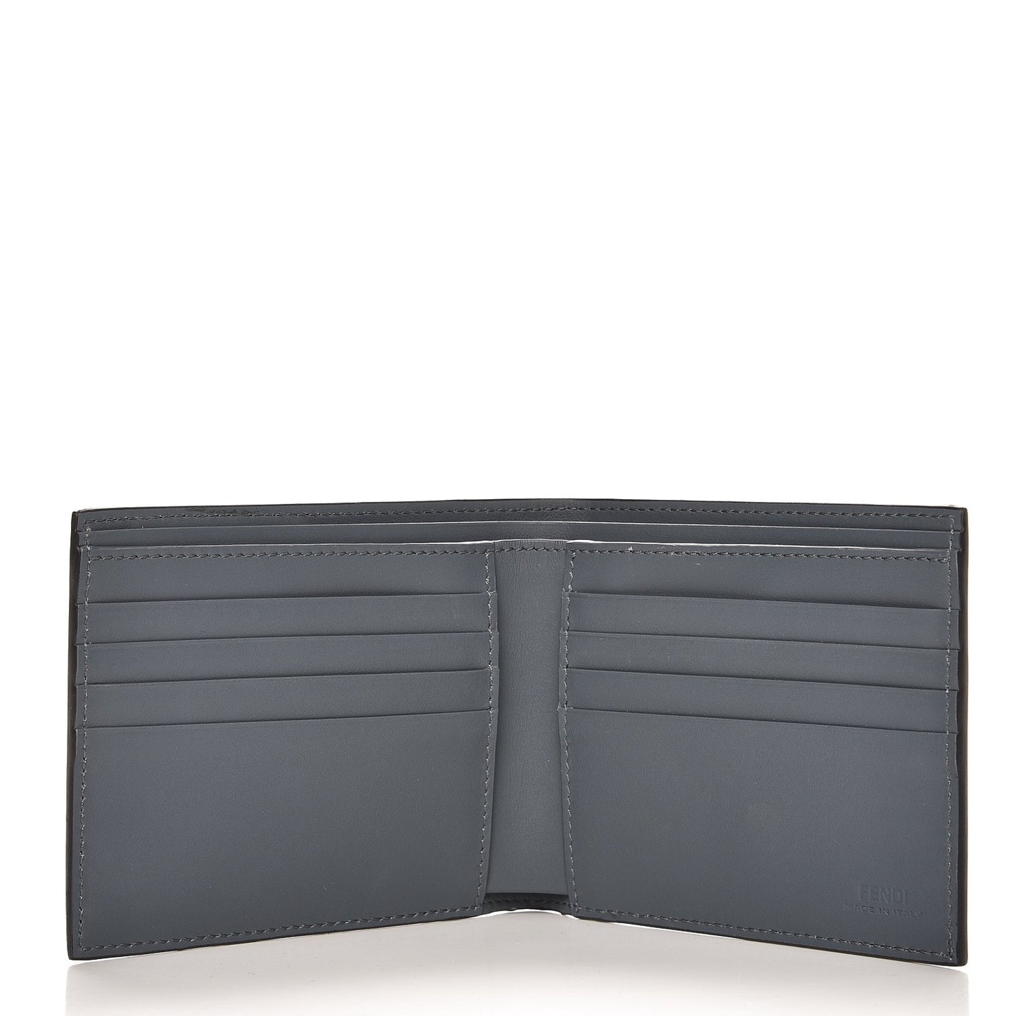 Calfskin Metal Monster Eyes Bi-Fold Wallet Tempesta
