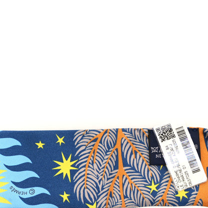 Hermes Silk Le Charme D Orphee Marine Bleu Azur Jaune 3 of 4