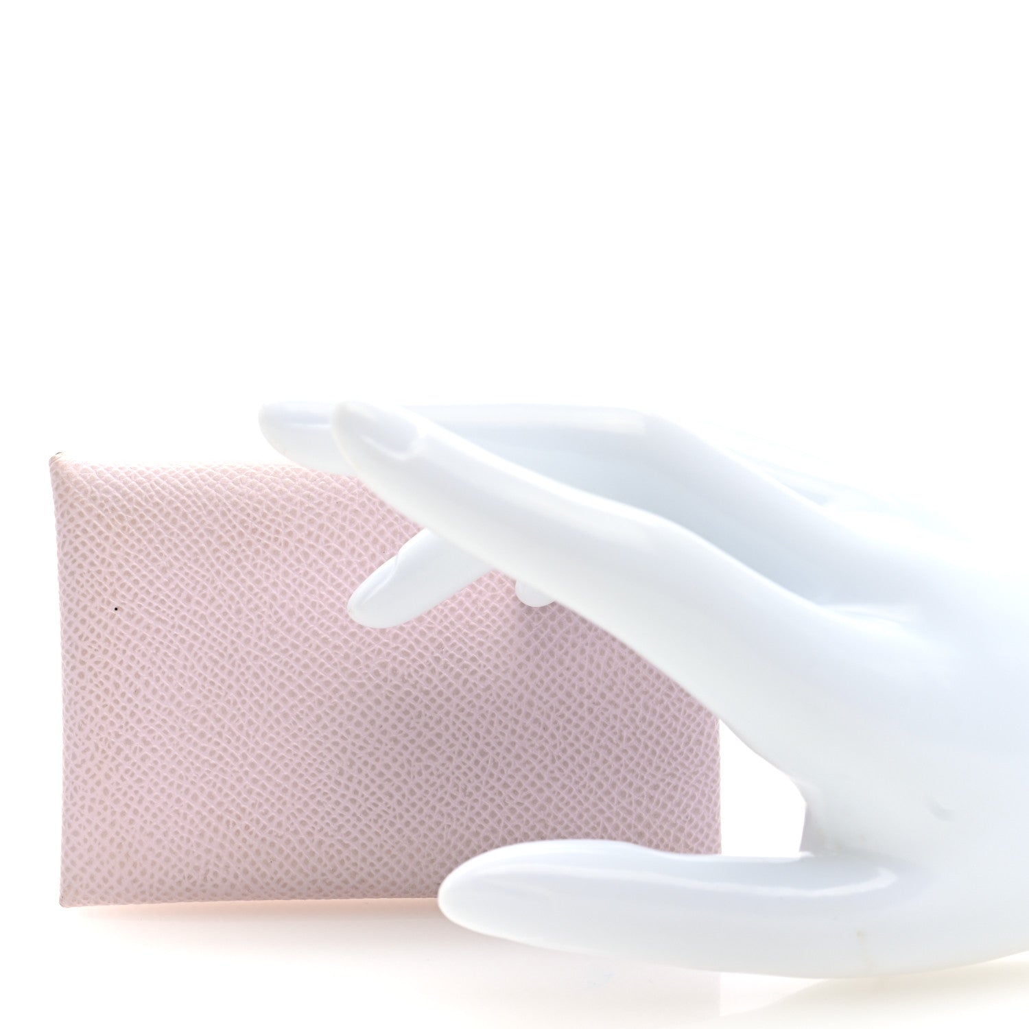 Hermes Epsom Calvi Card Case Mauve Pale 2 of 7