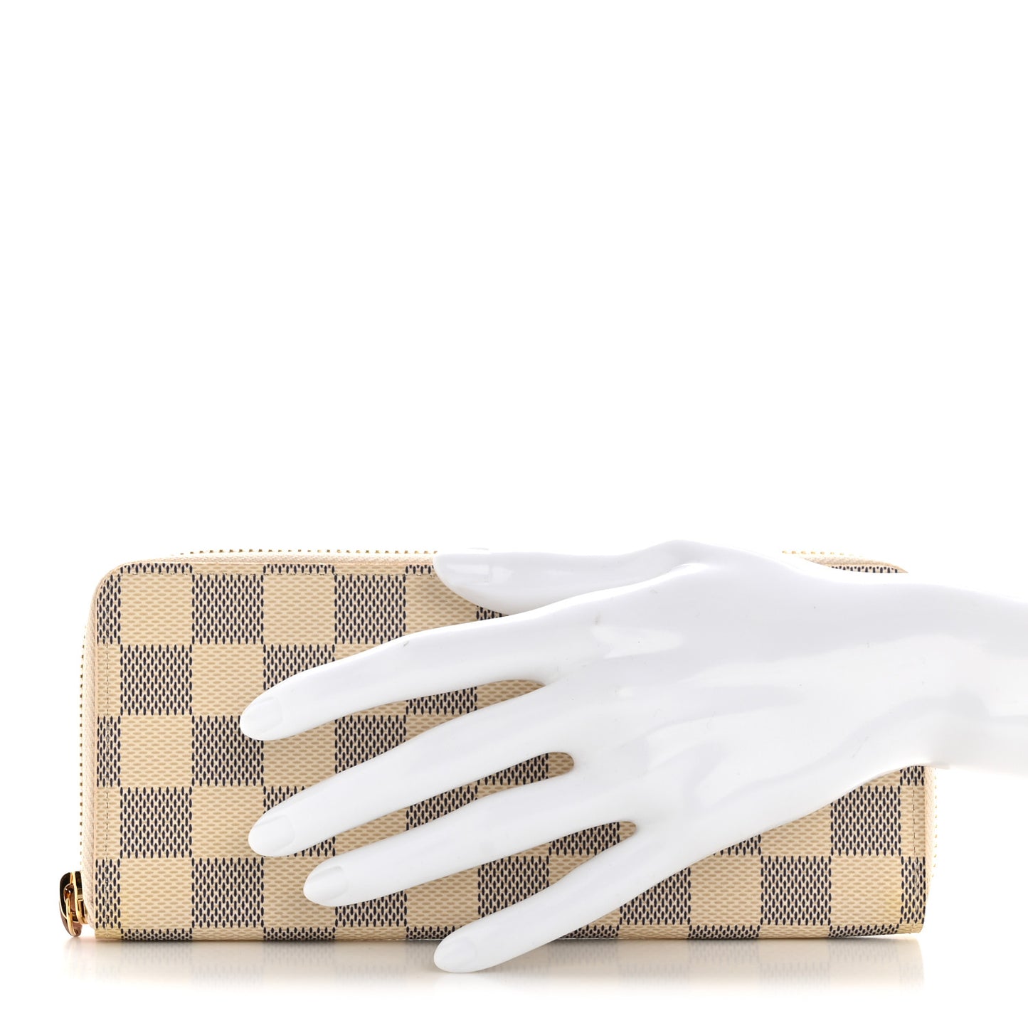 Damier Azur Clemence Wallet Rose Ballerine