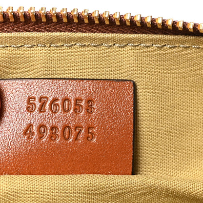 Gucci Vintage Canvas Web Pouch Sand Cuir 7 of 7