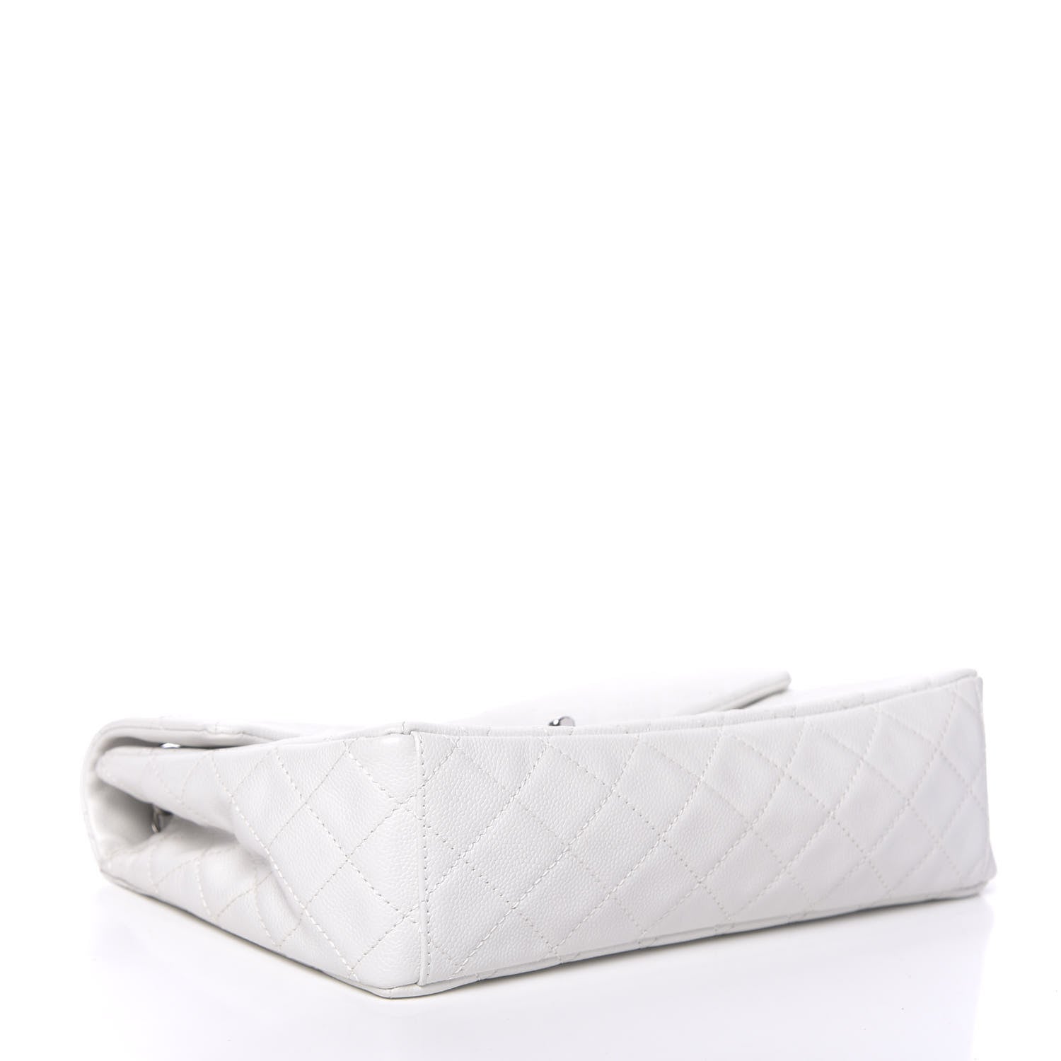 Chanel Caviar Quilted Maxi Single Flap White 4 of 14