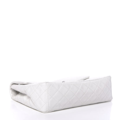 Chanel Caviar Quilted Maxi Single Flap White 4 of 14