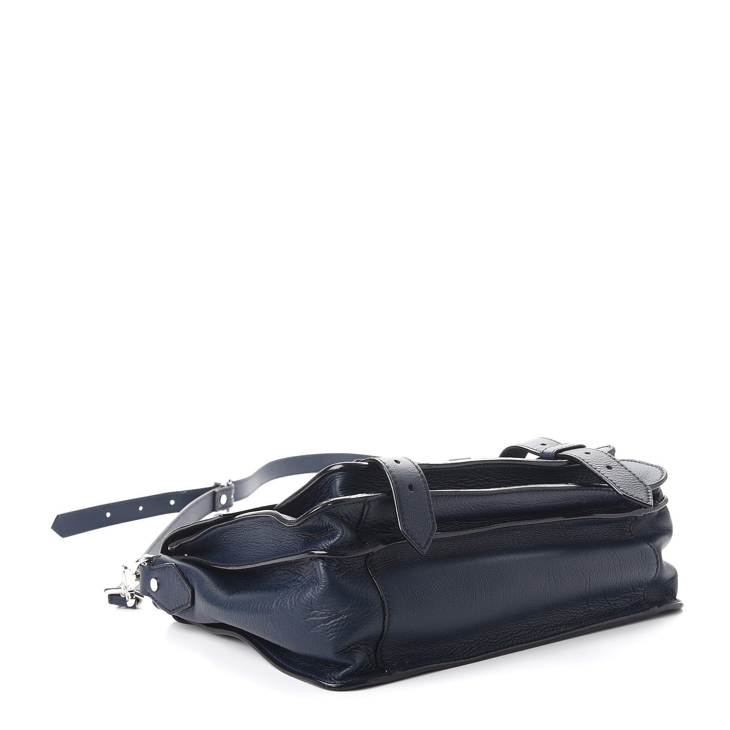 Proenza Schouler Grained Calfskin Medium PS1+ Satchel Indigo 4 of 7