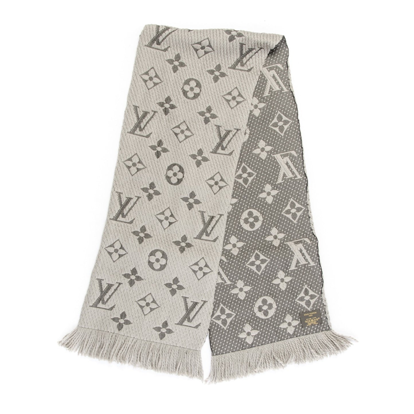Wool Silk Logomania Scarf Verone