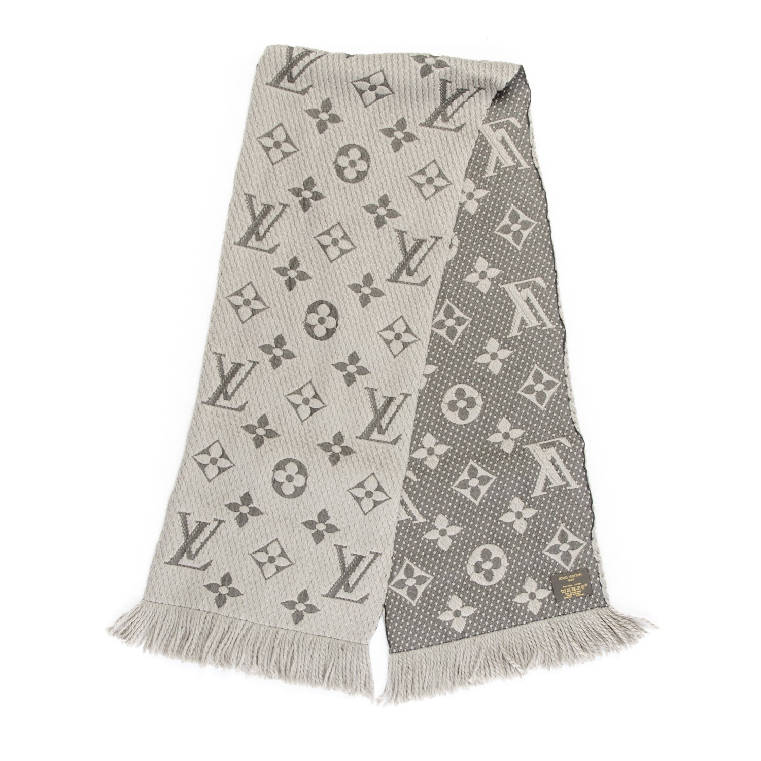 Louis Vuitton Wool Silk Logomania Scarf Verone 3 of 4
