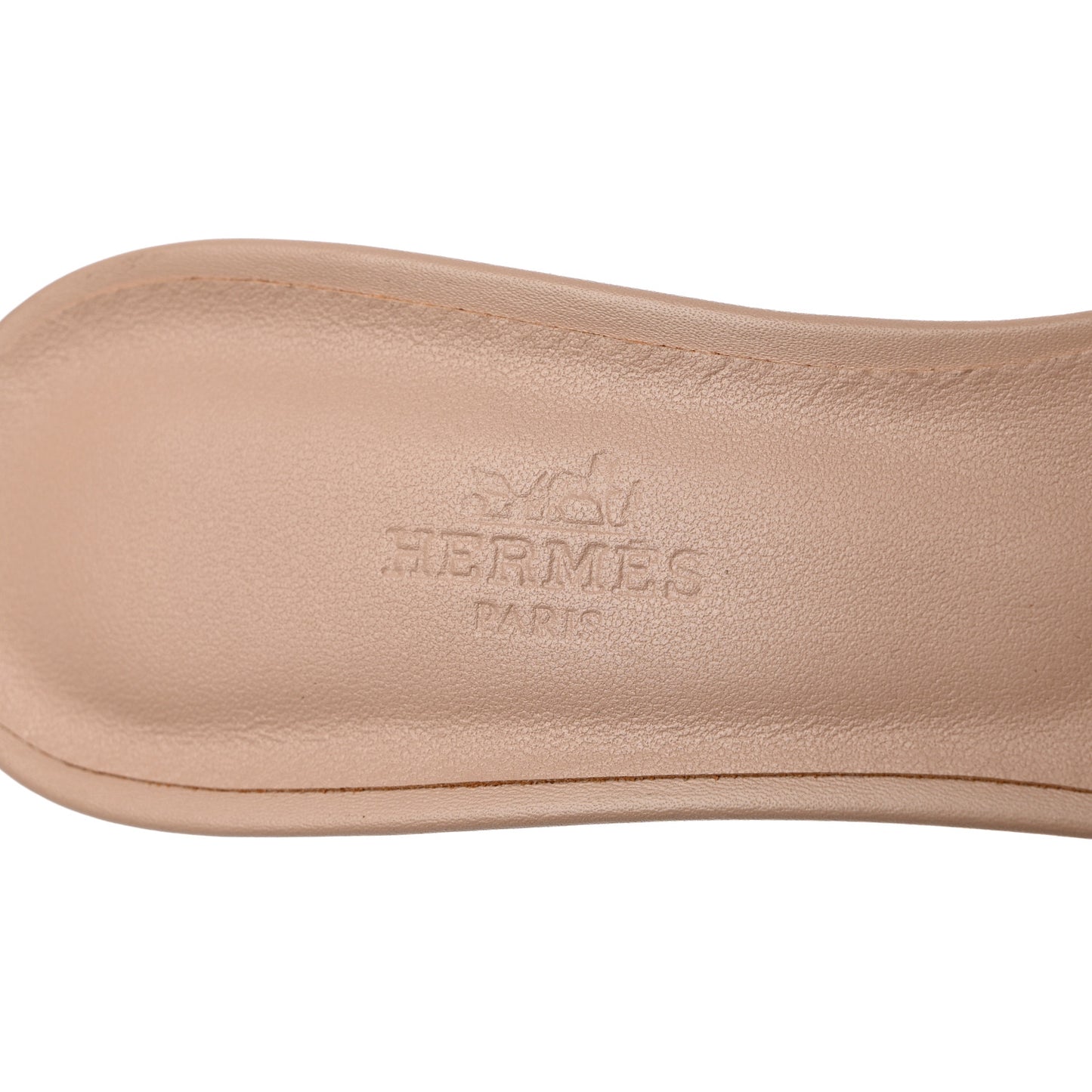 Calfskin Oasis Sandals 38 Beige Nude