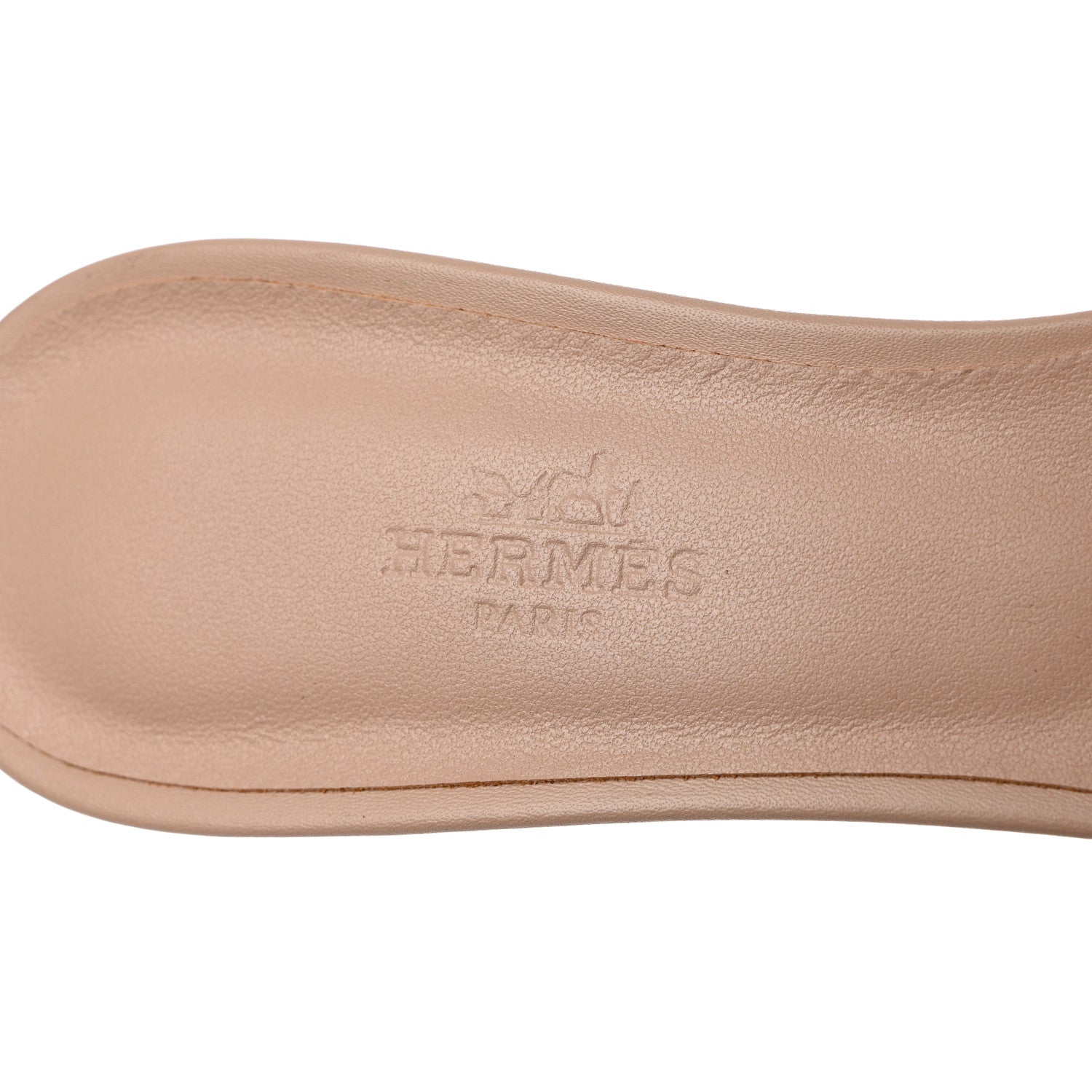Hermes Calfskin Oasis Sandals 38 Beige Nude 7 of 9
