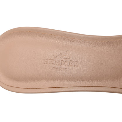 Hermes Calfskin Oasis Sandals 38 Beige Nude 7 of 9