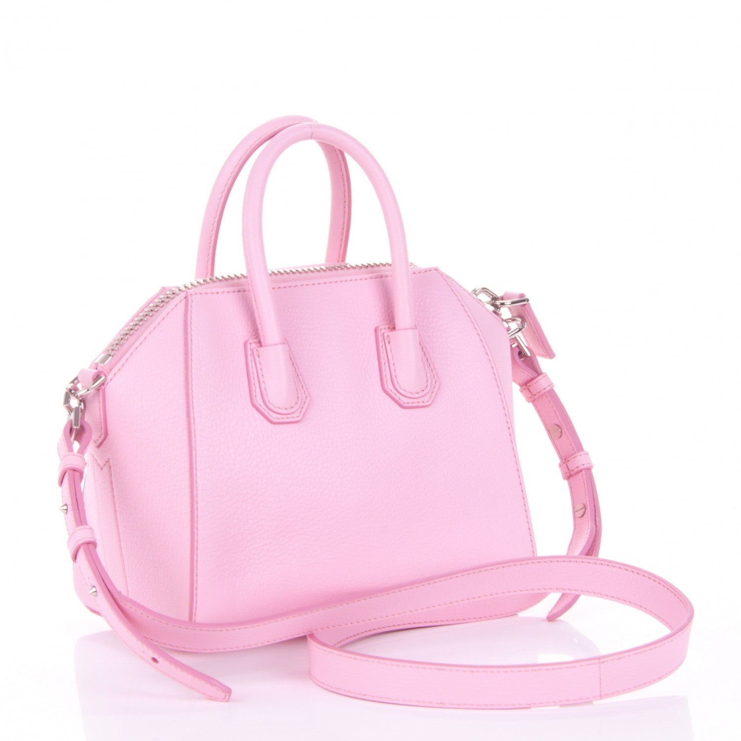Givenchy Sugar Goatskin Mini Antigona Bright Pink 3 of 7