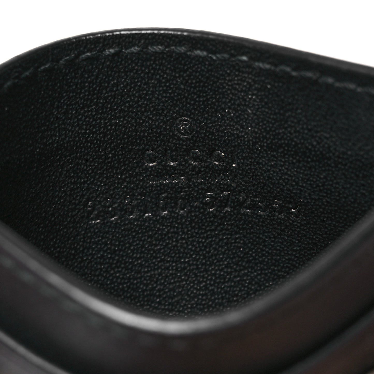 GG Supreme Monogram Bees Card Holder Black