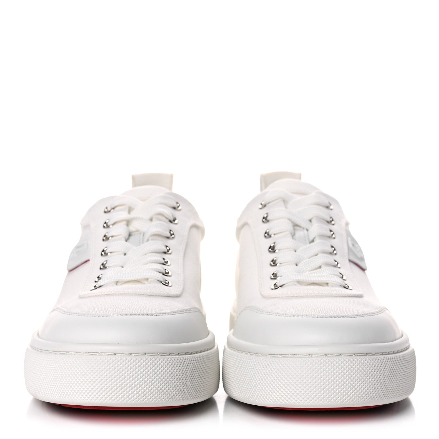 Christian Louboutin Canvas Simplerui Flat Sneakers 42 White 2 of 12