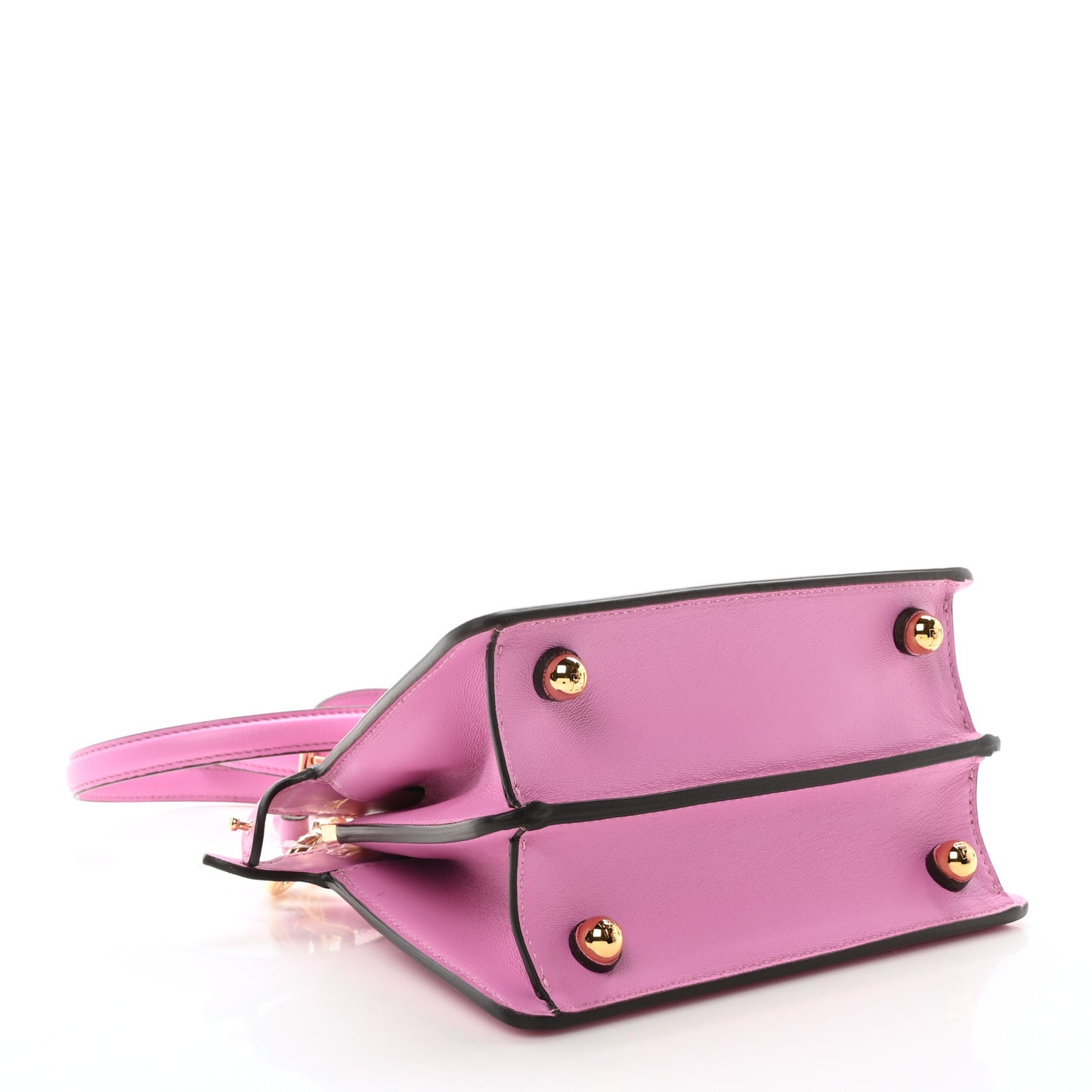 Shiny Nappa Petite Peekaboo I SEE U Satchel Rosa