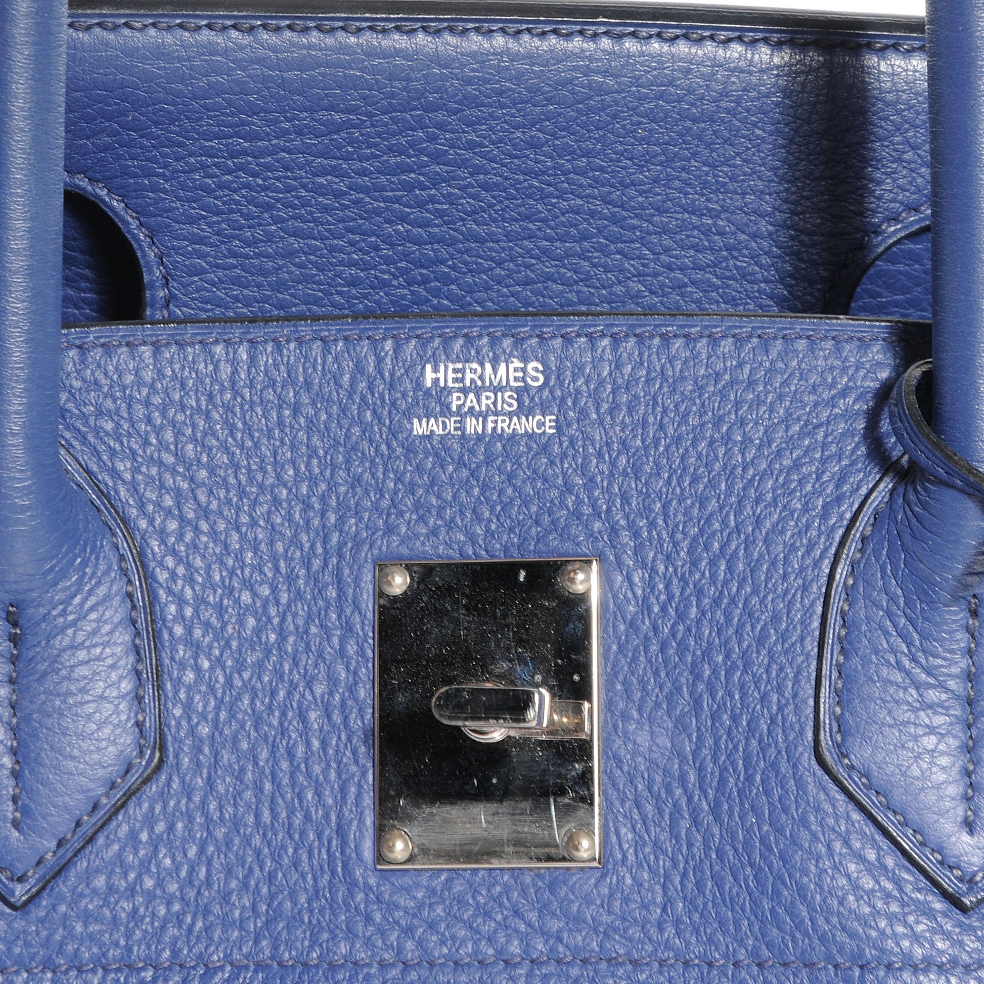 Hermes Taurillon Clemence JPG Birkin 42 Bleu Saphir 6 of 9
