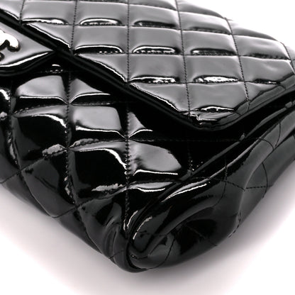 Chanel Patent Quilted Clutch with Chain Flap Black 11 of 11