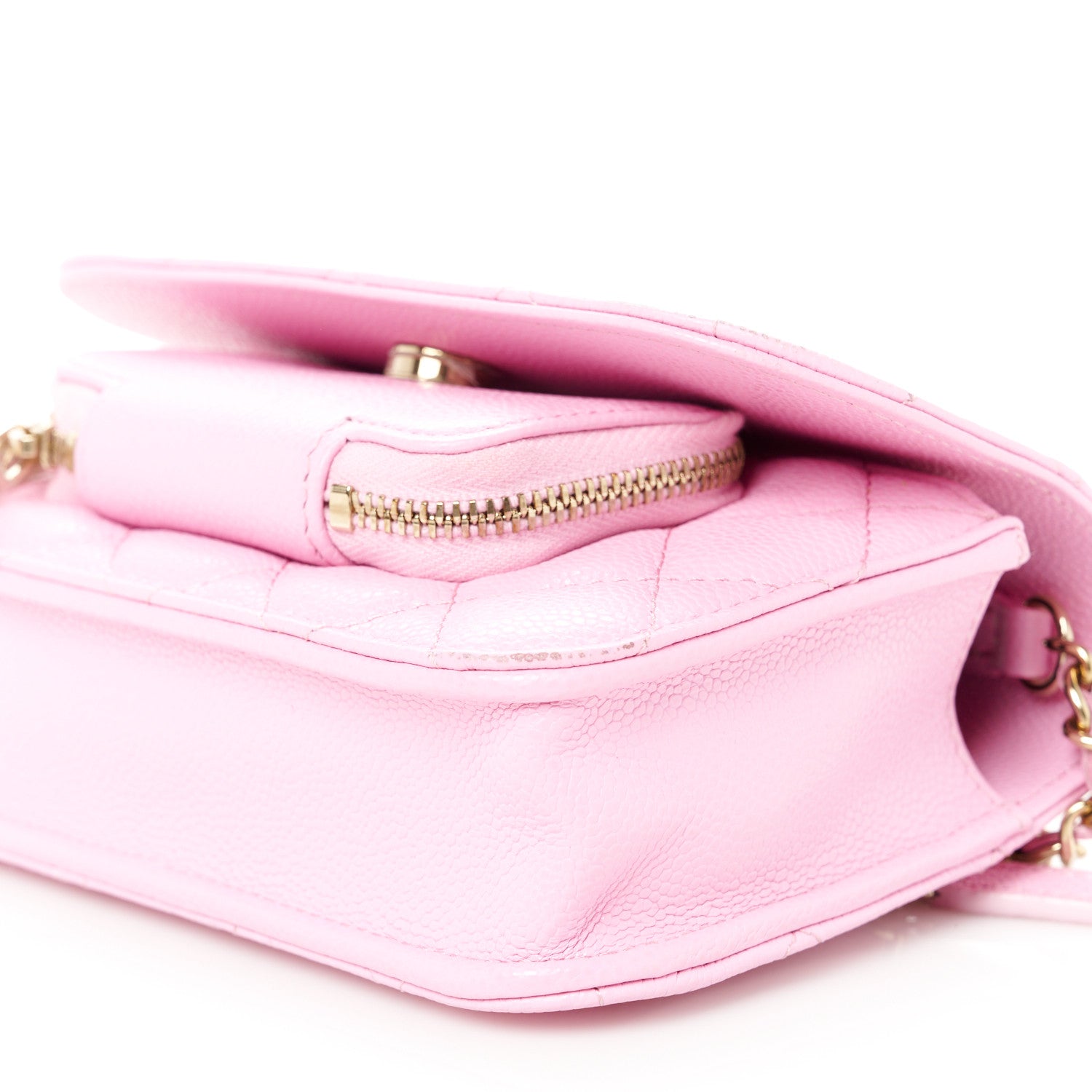Chanel Caviar Quilted Business Affinity Clutch With Chain Flap Lilac 12 of 14