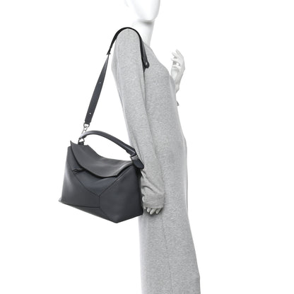 Loewe Grained Calfskin Large Puzzle Edge Bag Anthracite 2 of 16
