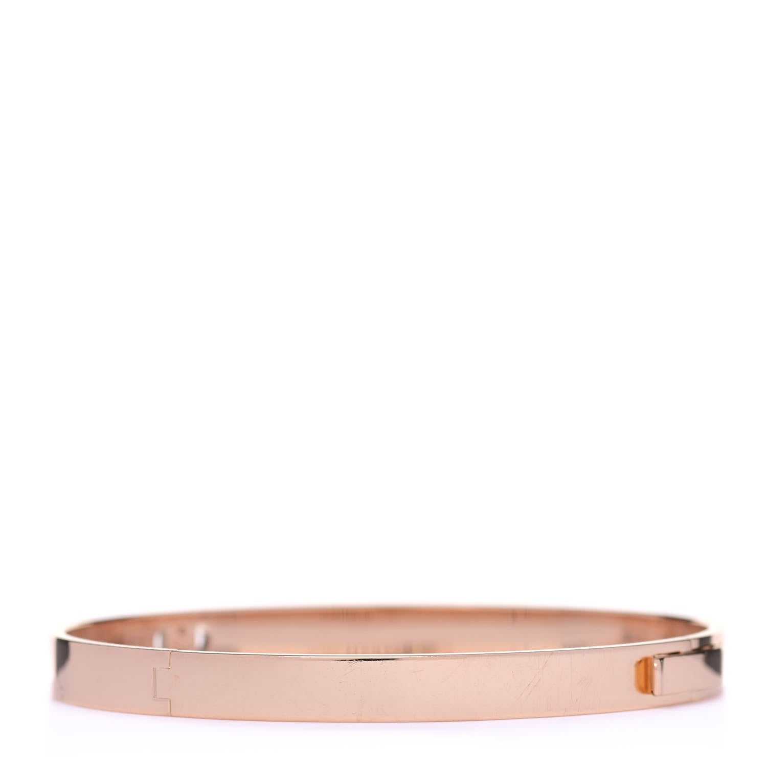 Hermes 18K Rose Gold Diamond PM H D'Ancre Bracelet SH 3 of 5