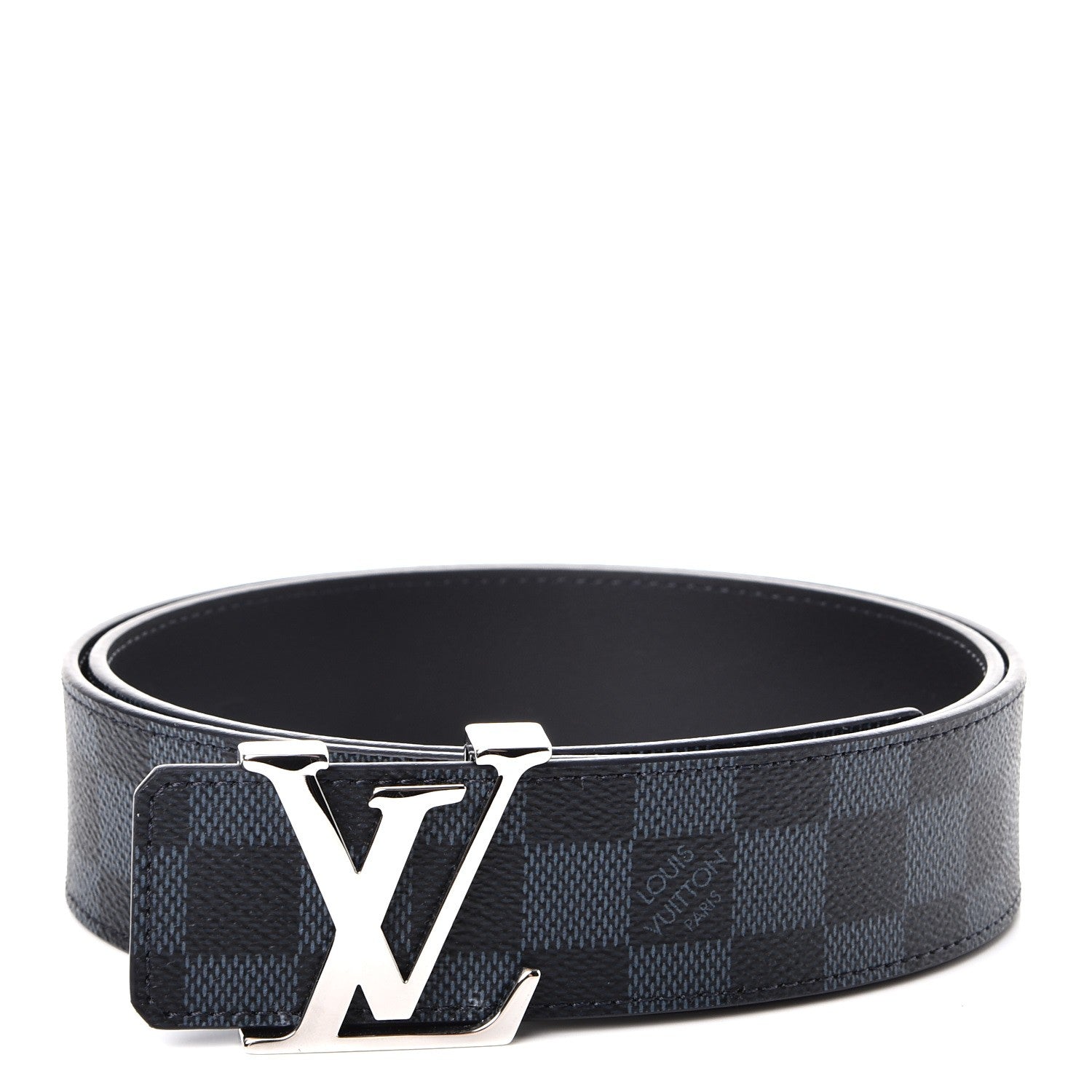 Louis Vuitton Damier Cobalt 40mm LV Initiales Belt 90 36 1 of 8