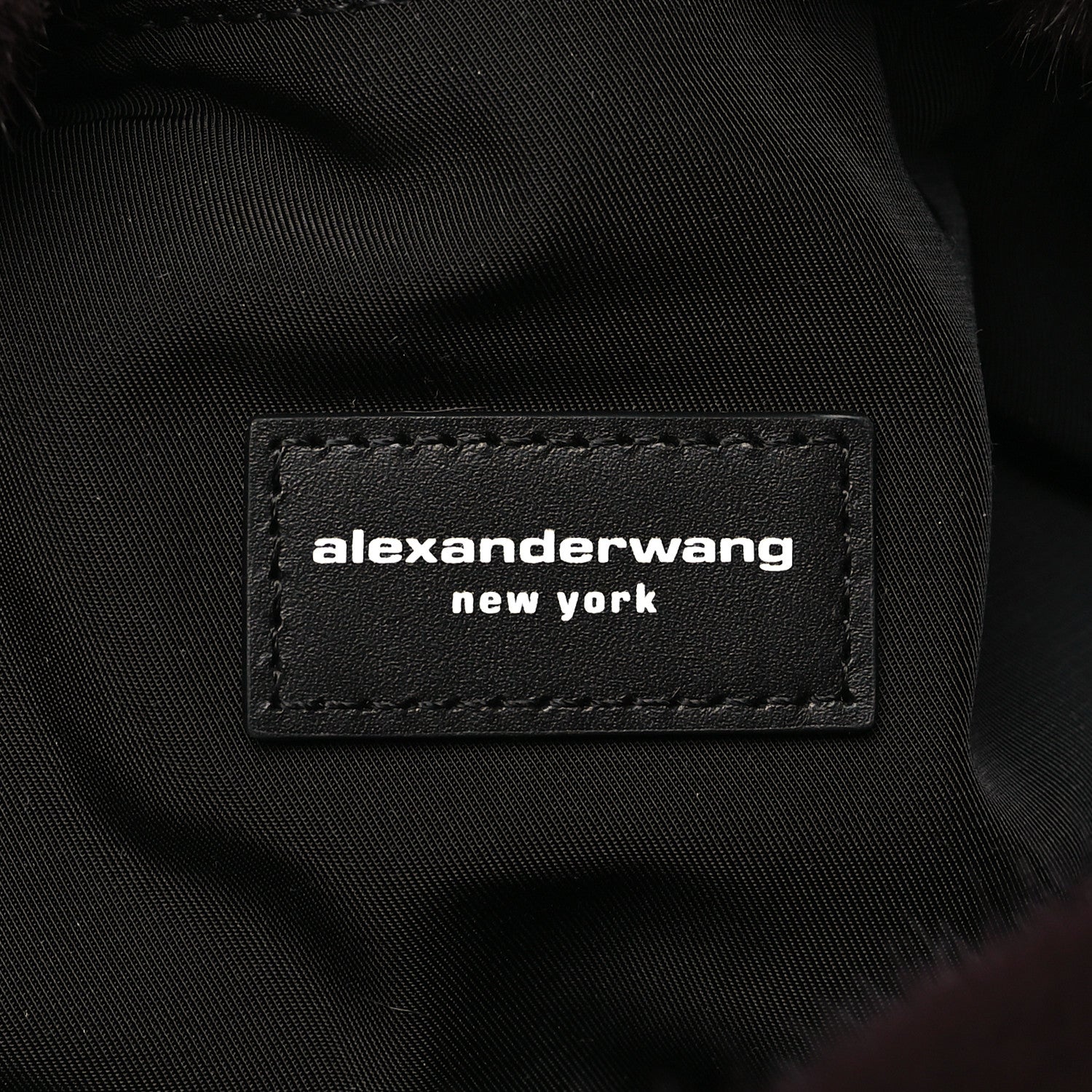 Alexander Wang Faux Fur Small Scrunchie Bag Cola 7 of 11