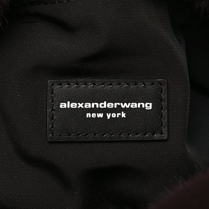 Alexander Wang Faux Fur Small Scrunchie Bag Cola 7 of 11