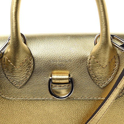 Louis Vuitton Metallic Calfskin Lockme Mini Backpack Gold 7 of 9