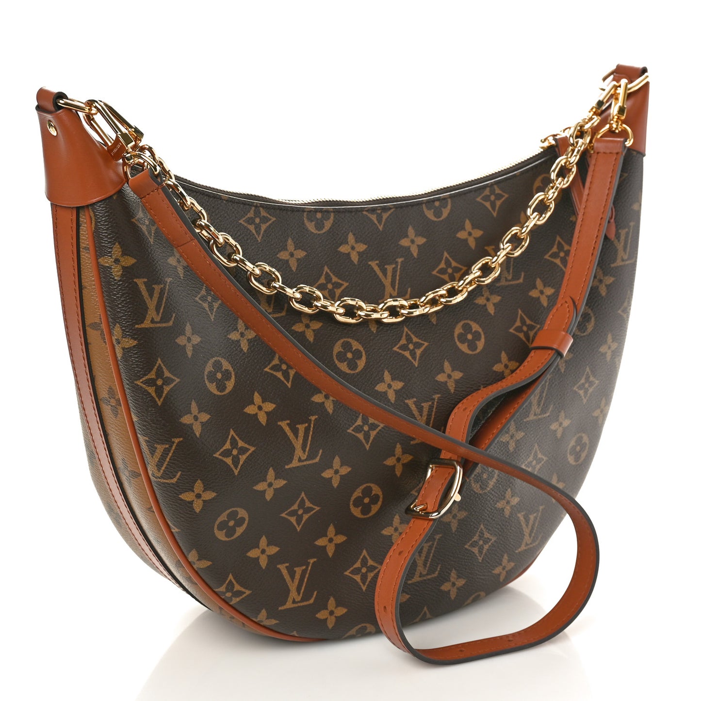 Reverse Monogram Loop Hobo