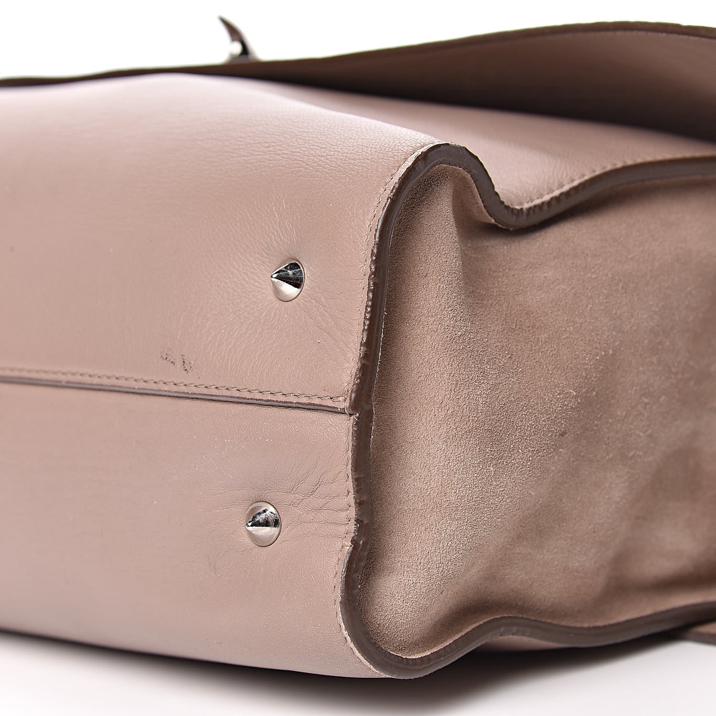 Calfskin Crocodile Embossed Medium Shark Lock Satchel Sand