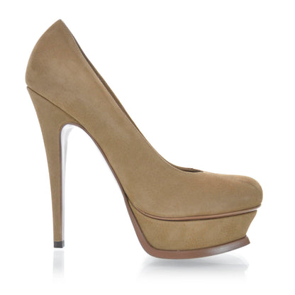 Saint Laurent Suede Tribute 105 Platform Pumps 36.5 3 of 7