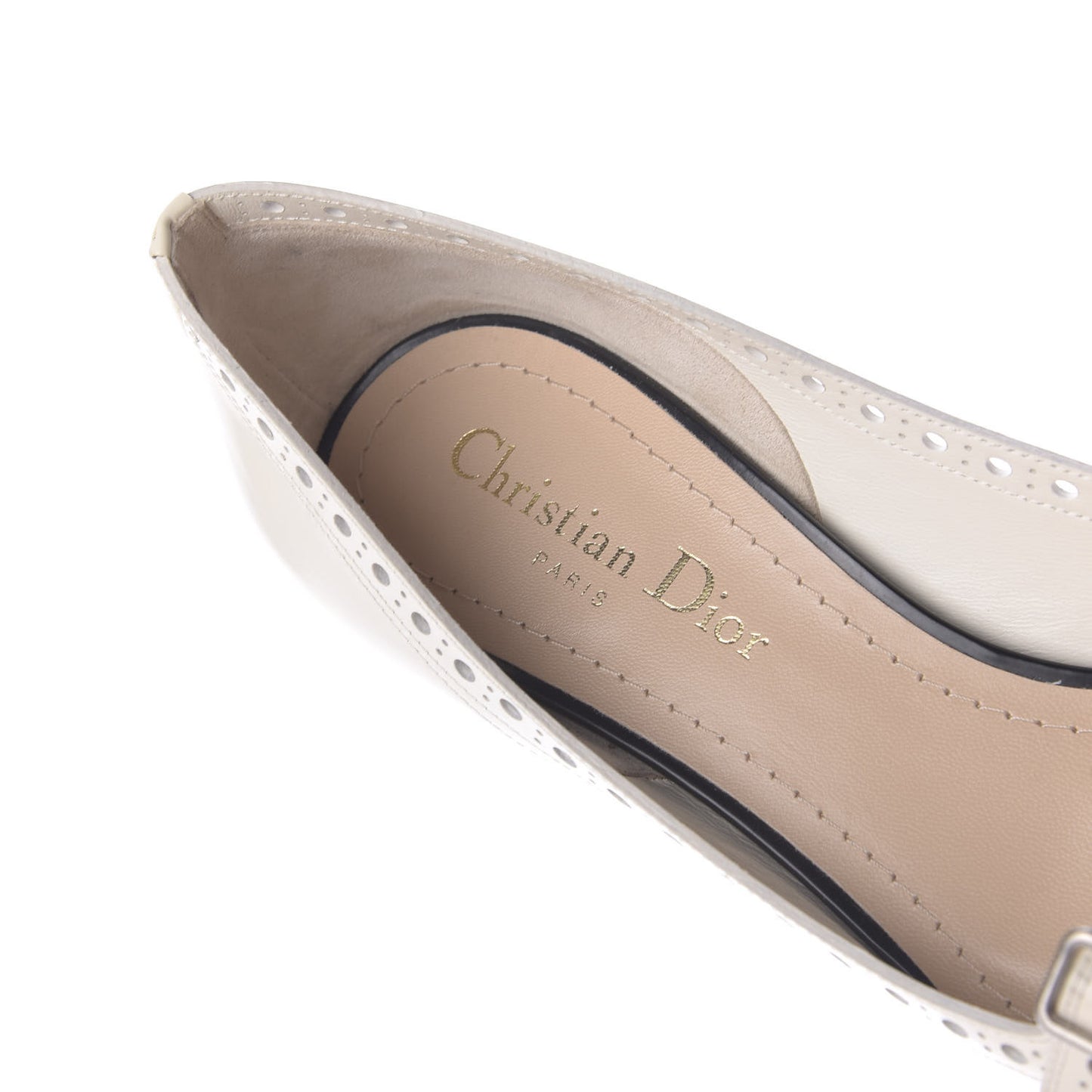 Brushed Calfskin Spectadior 45mm Pumps 36.5 Black Off White