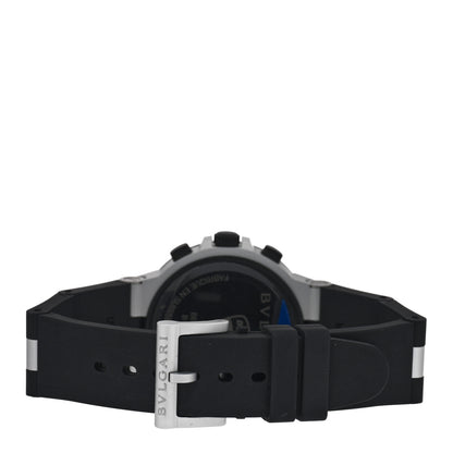 Bulgari Aluminum Rubber 40mm Chronograph Ducati Automatic Watch Red 3 of 5