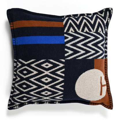 Hermes Wool Cashmere Enigmatic Pillow Encre 2 of 3