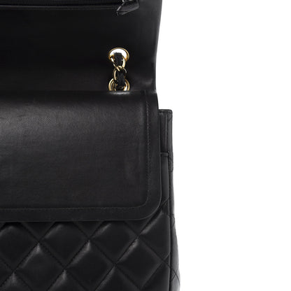 Chanel Lambskin Quilted Maxi Double Flap Black 11 of 20