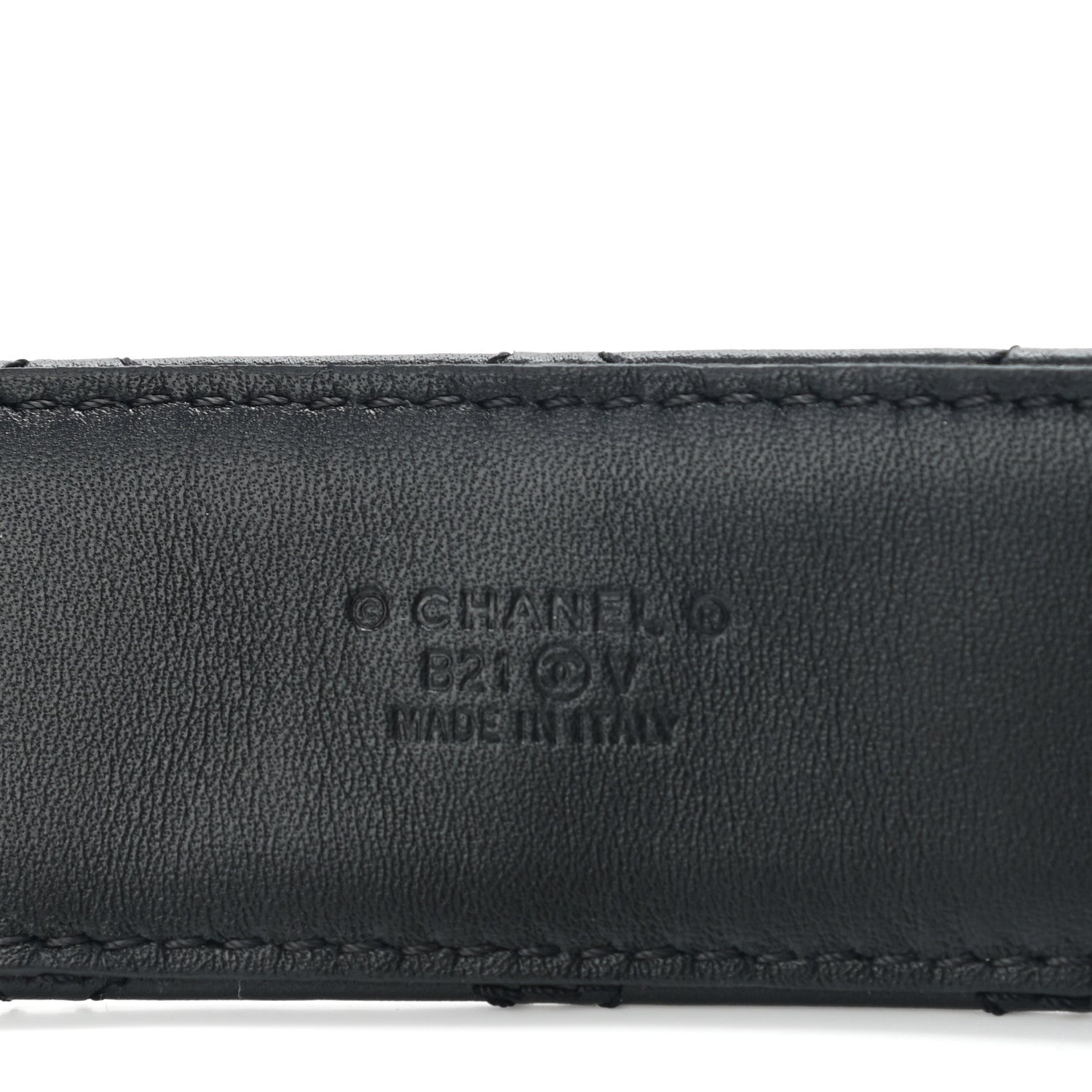 Chanel Calfskin Quilted CC Chain Belt 90 36 Black 3 of 8
