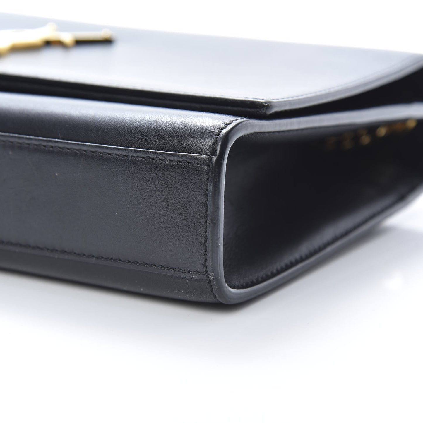 Smooth Calfskin Medium Classic Monogram Kate Tassel Satchel Black