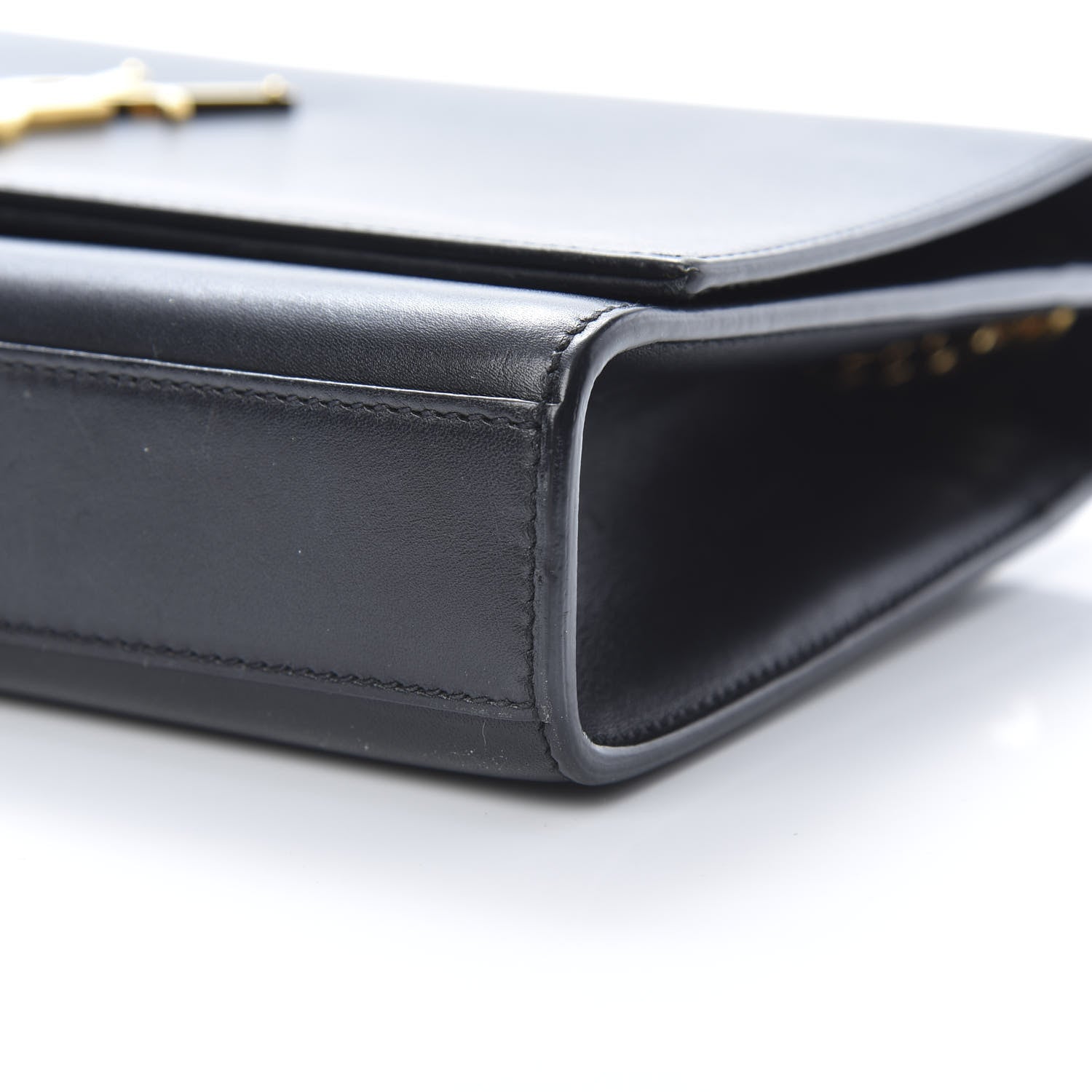 Saint Laurent Smooth Calfskin Medium Classic Monogram Kate Tassel Satchel Black 10 of 19
